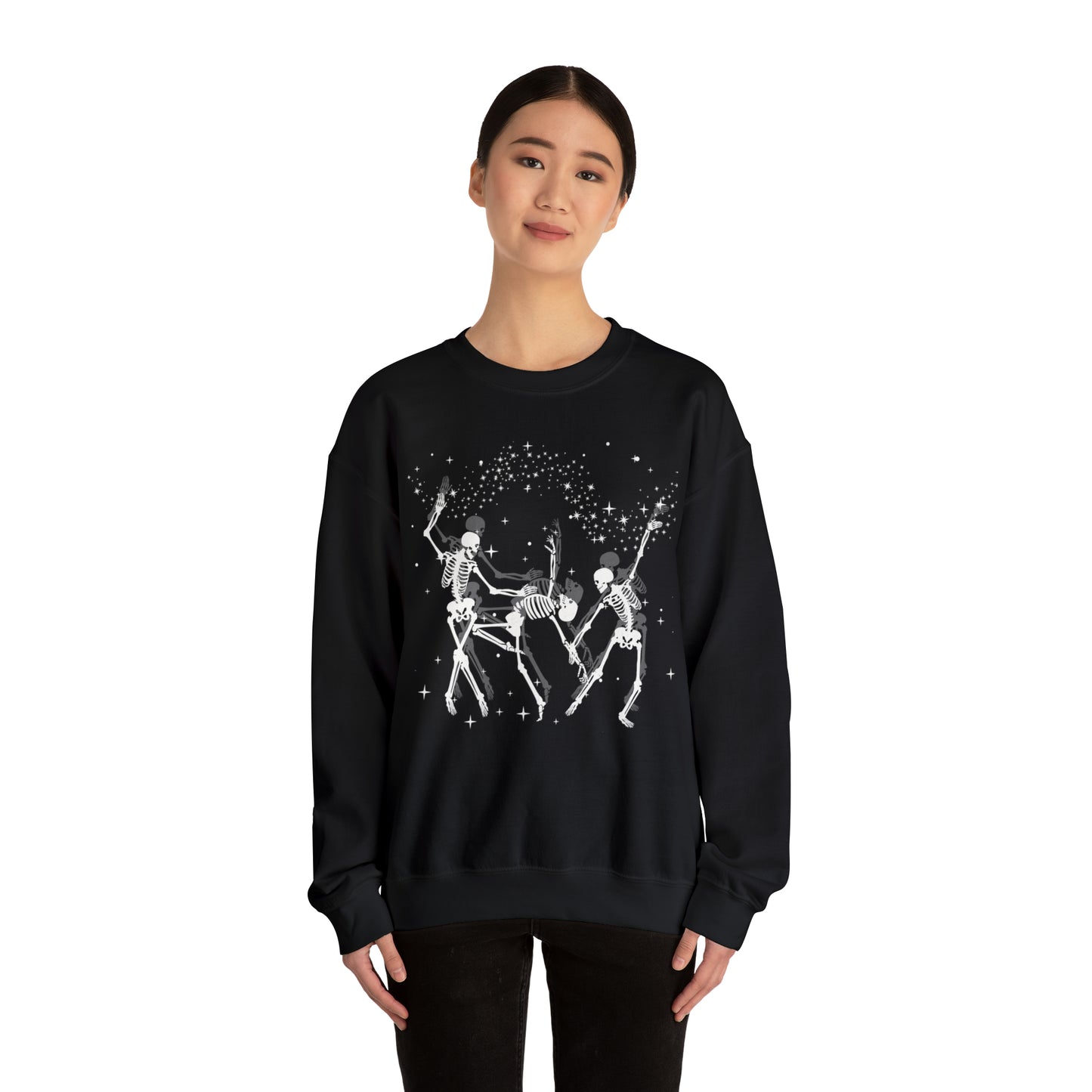 Adult "Dancing Skeletons" Unisex Crewneck Sweatshirt
