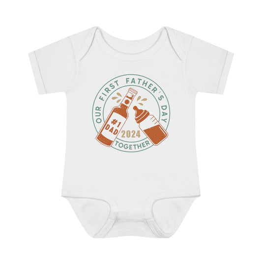 Our First Father's Day | Baby Bodysuit | Gift for Dad