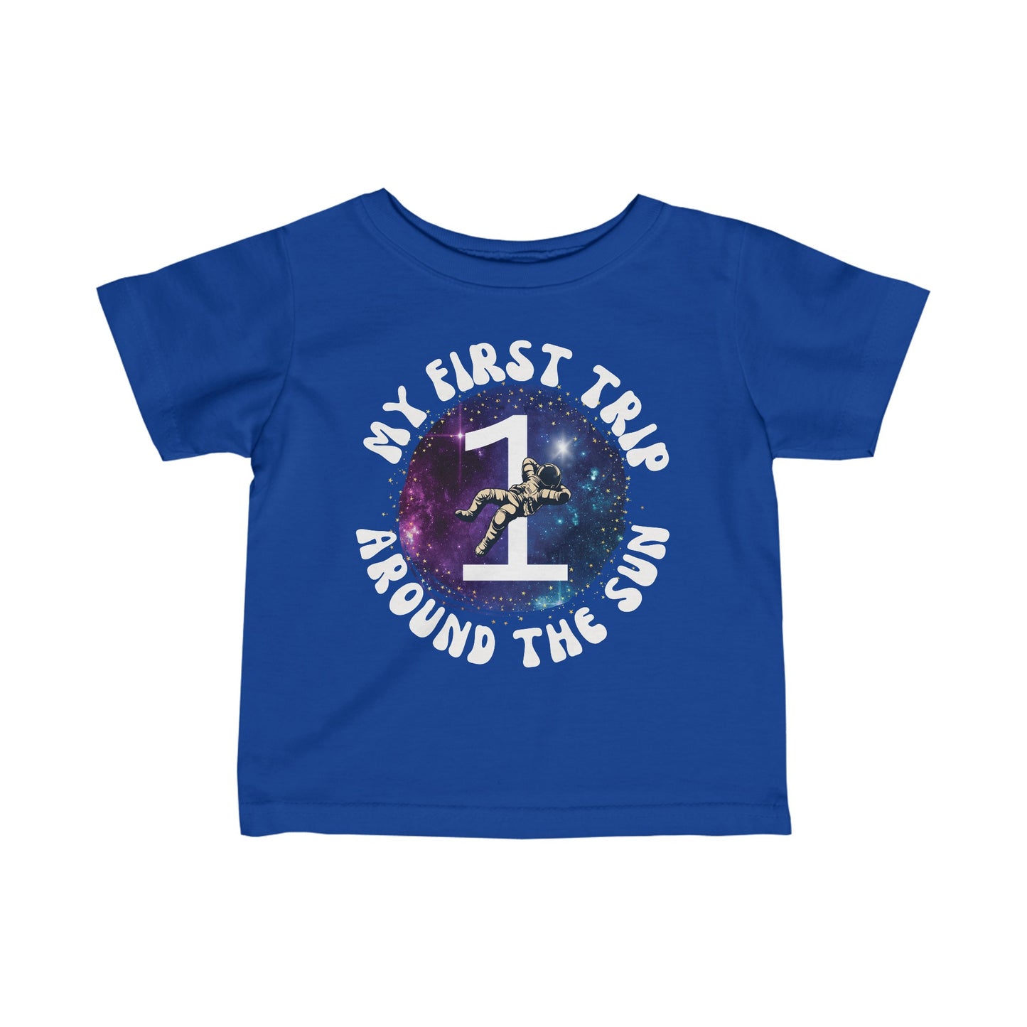 My First Trip Around the Sun | First Birthday Outerspace T-Shirt