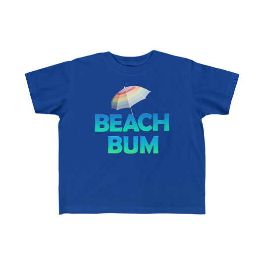 "Beach Bum" in blue, Fine Jersey Toddler Tee