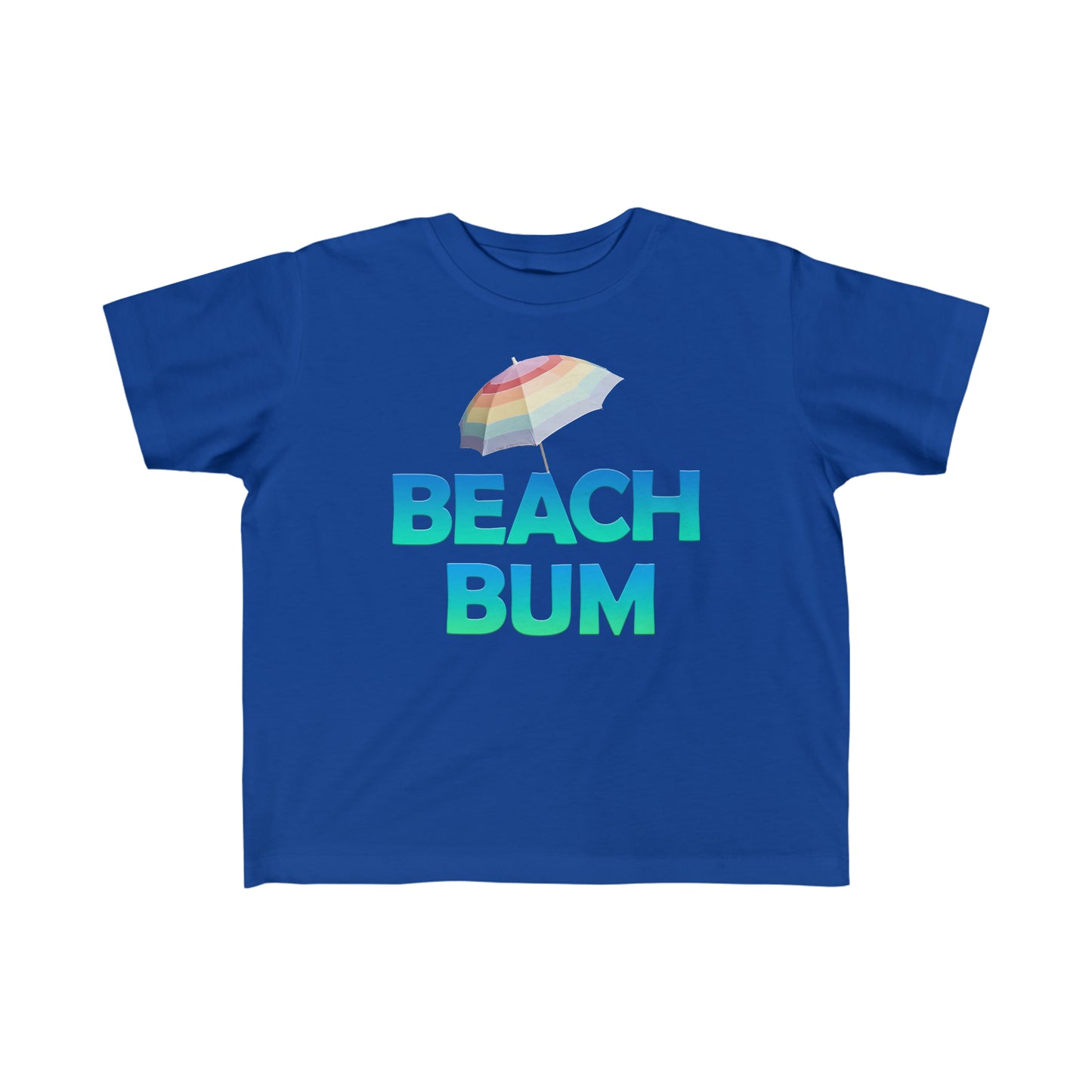 "Beach Bum" in blue, Fine Jersey Toddler Tee
