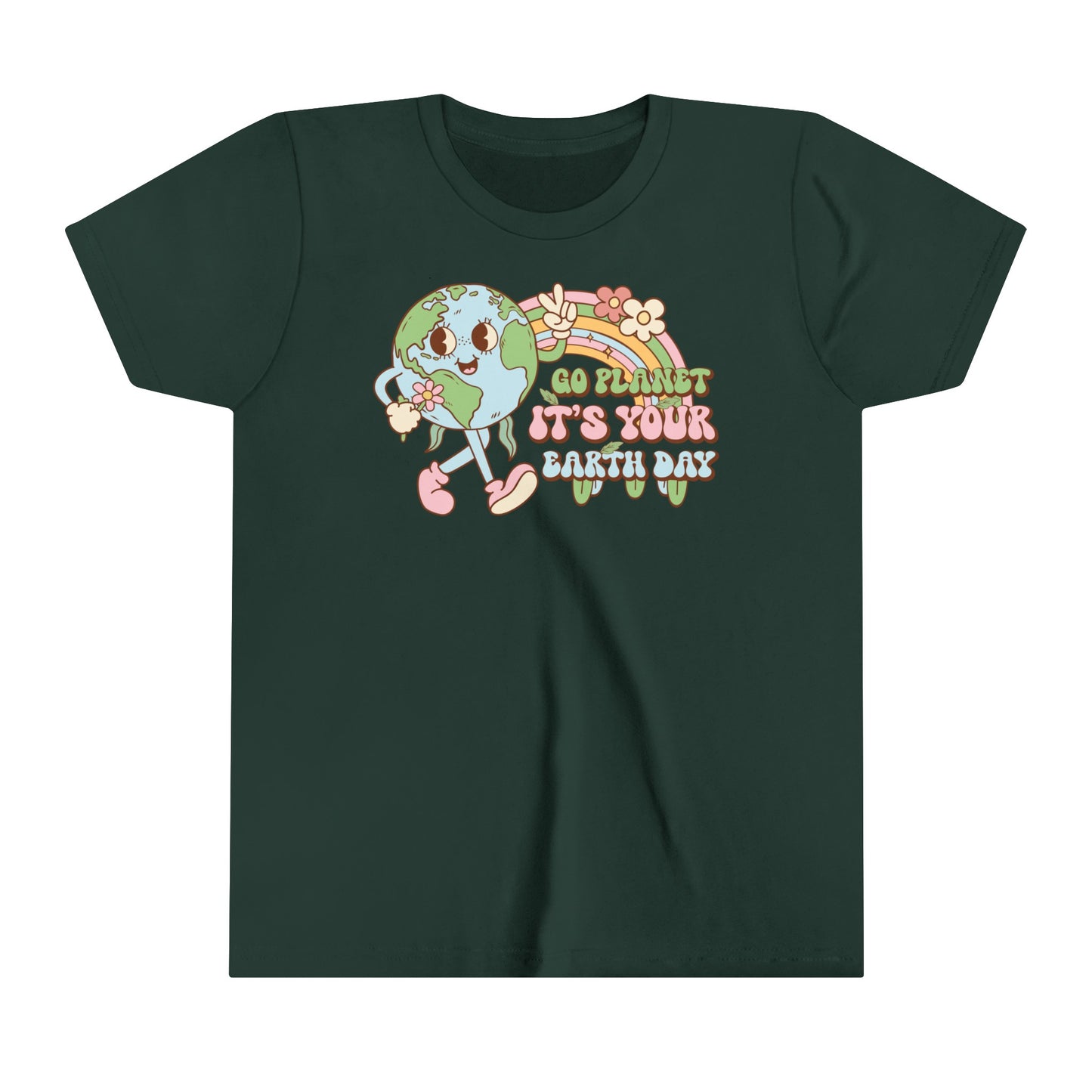 Go Planet, It's Your Earth Day - Earth Day Kid's T-Shirt -Youth Short Sleeve Tee