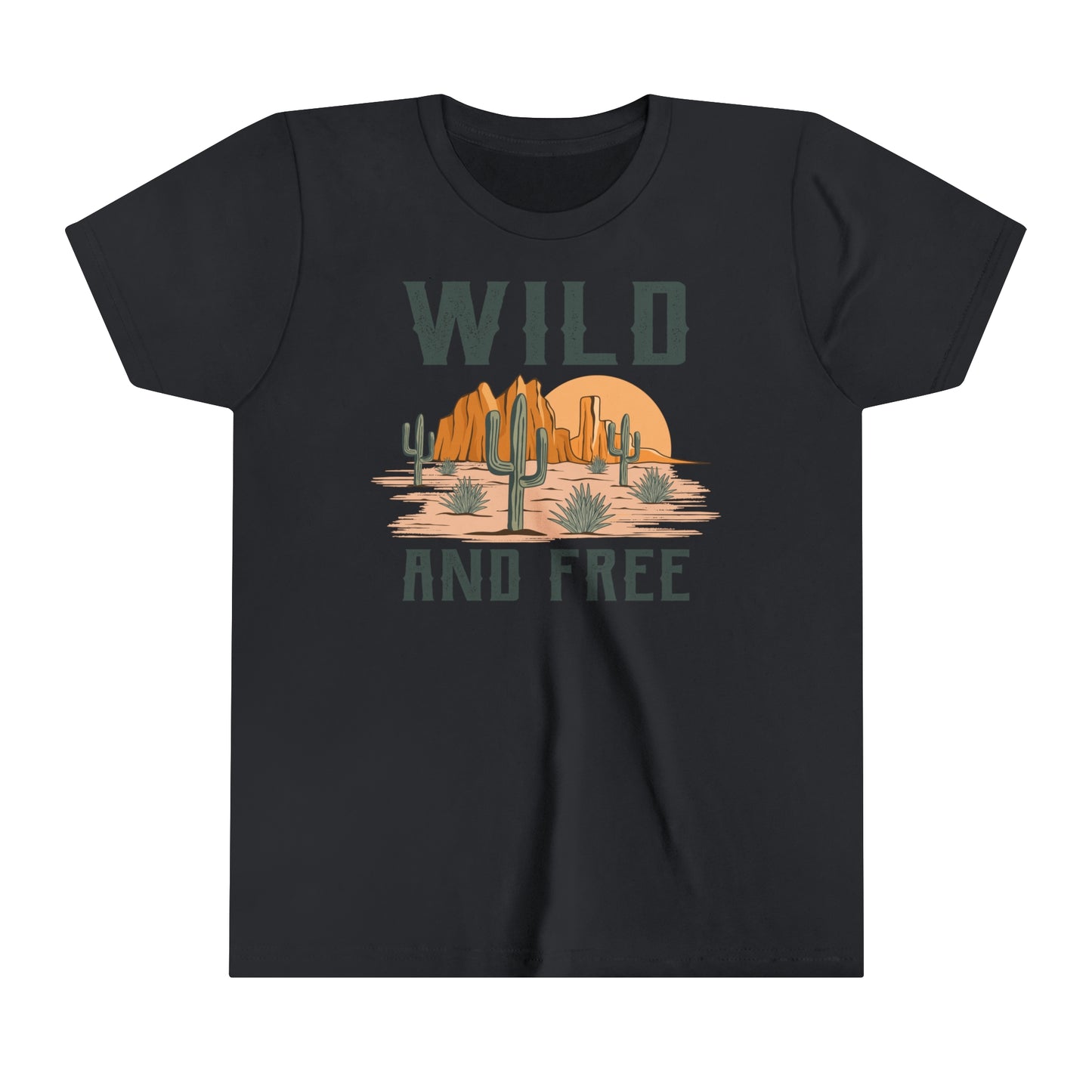Wild and Free | Youth T-Shirt | Retro Western Kid's Tee