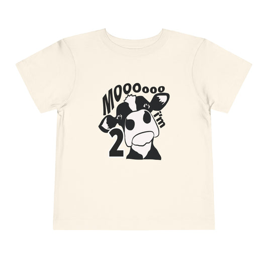 Moo I'm 2 | Toddler Short Sleeve Tee