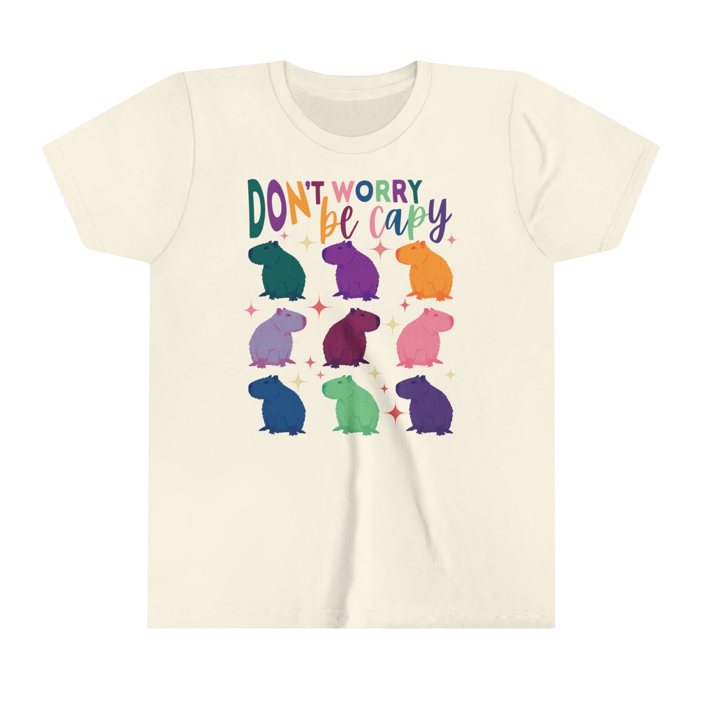 Capybara T-Shirt Youth | Retro Groovy Capybara Shirt