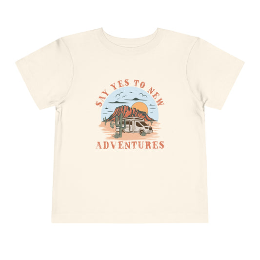 Say Yes to New Adventures | Toddler T-Shirt | Retro Western Tee