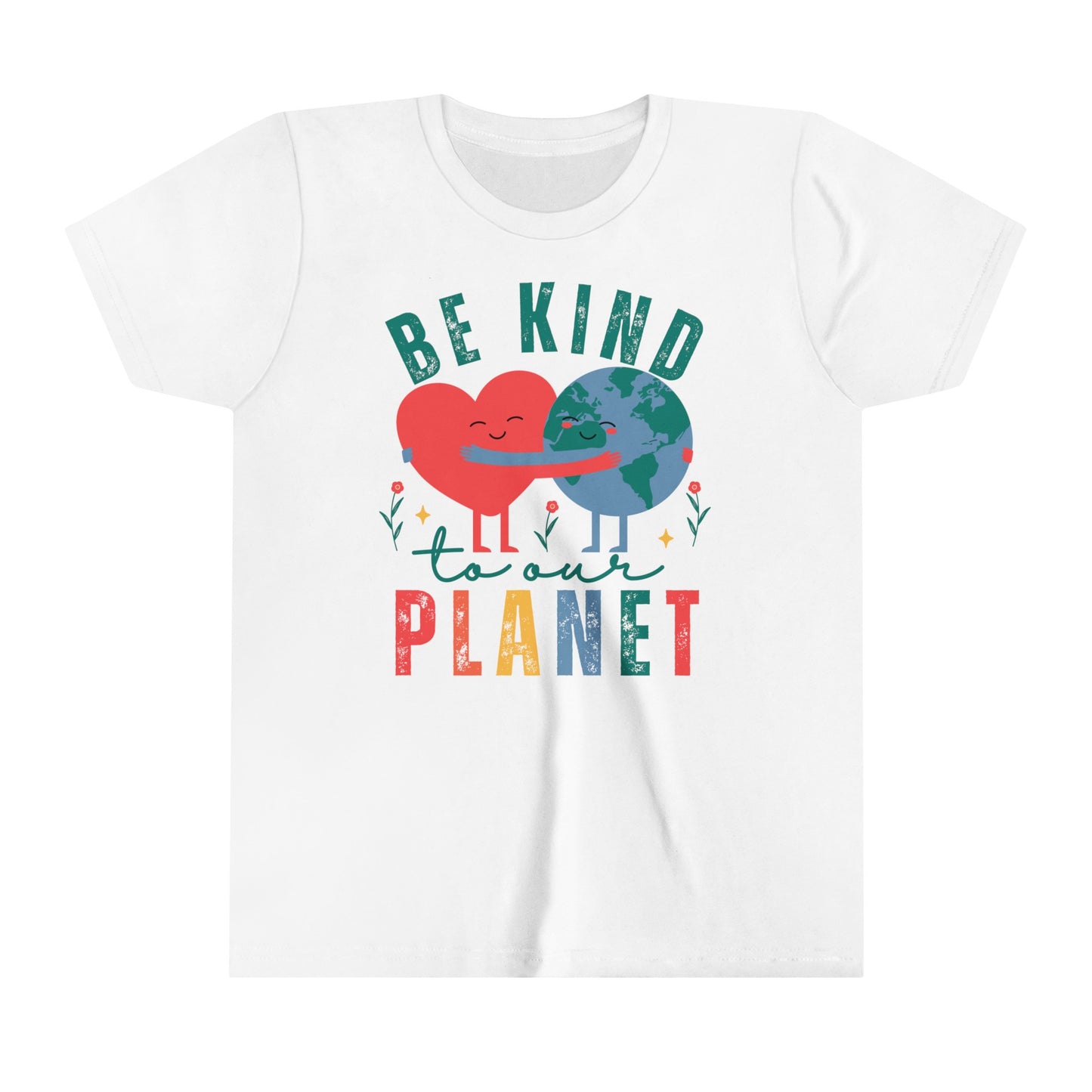 Be Kind To Our Planet | Earth Day Kid's T-Shirt | Youth Short Sleeve Tee