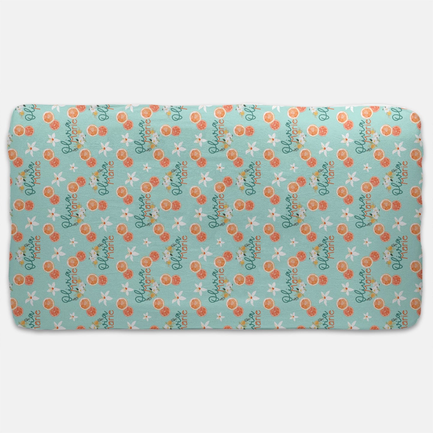 Jersey Fitted Crib Sheet - Orange Blossom