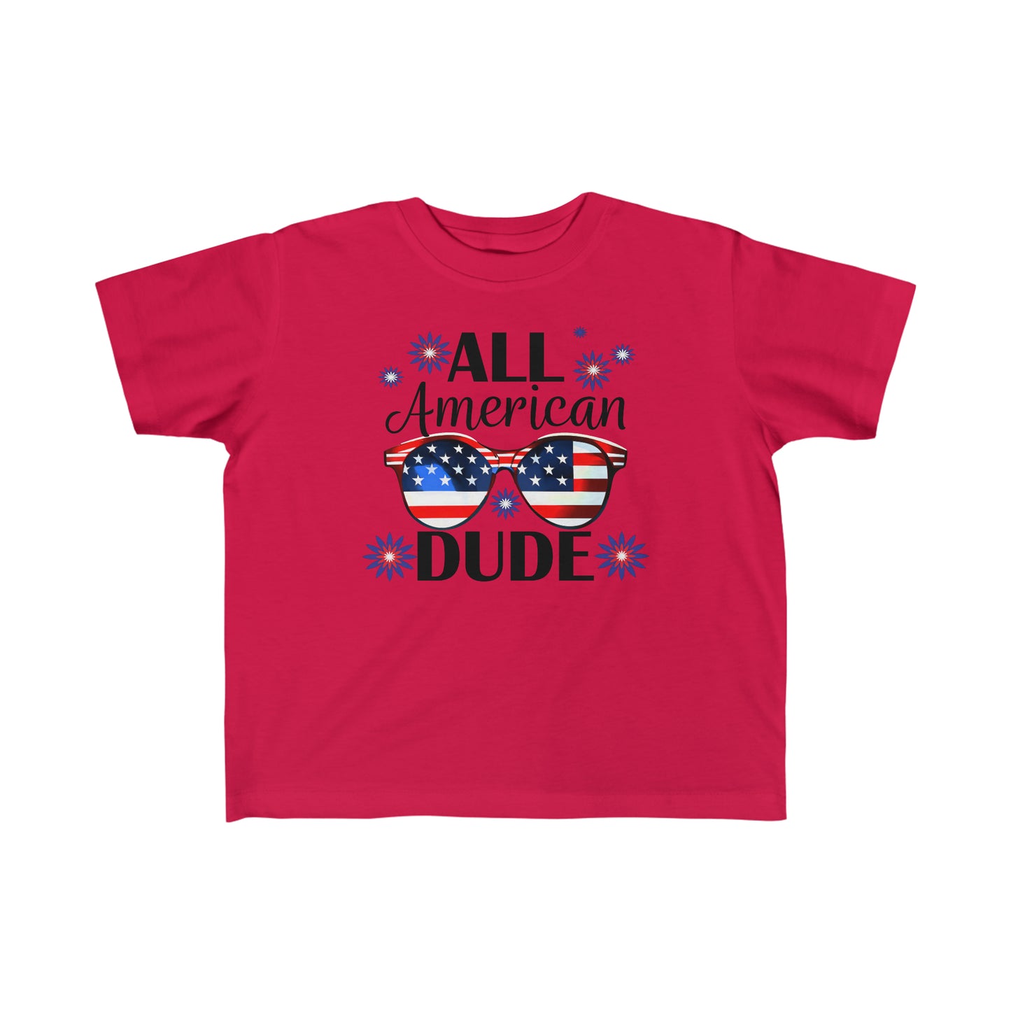 "All American Dude" Fine Jersey Toddler Tee