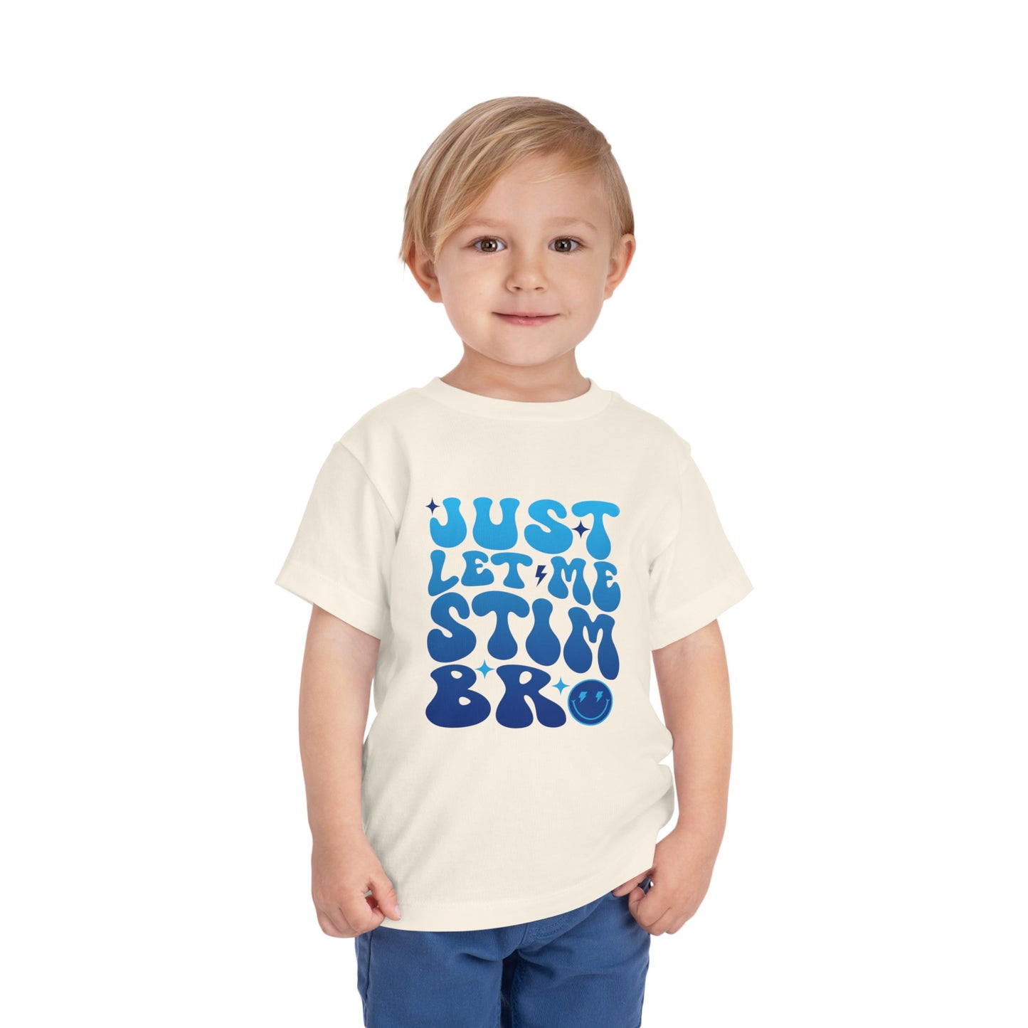 Just Let Me Stim Bro | Retro Autism Appreciation Shirt | Toddler Tee