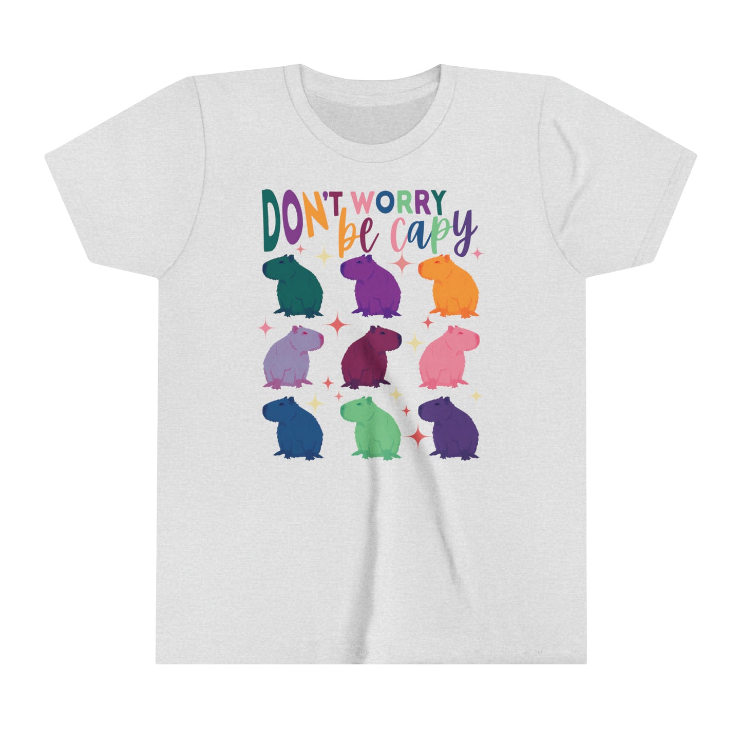 Capybara T-Shirt Youth | Retro Groovy Capybara Shirt