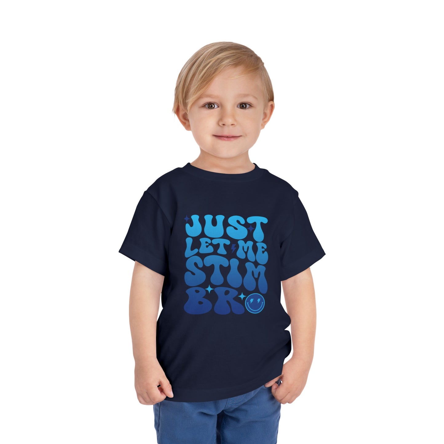 Just Let Me Stim Bro | Retro Autism Appreciation Shirt | Toddler Tee