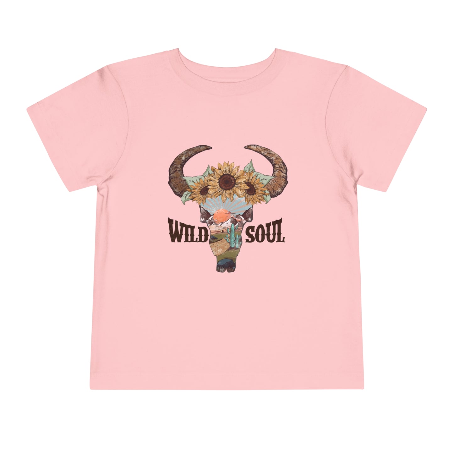 Wild Soul Toddler Tee | Cow Skull | Retro Western Baby T-Shirt