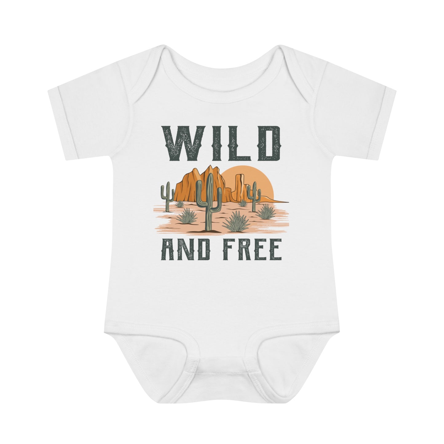Wild and Free | Baby Bodysuit | Retro Western Baby
