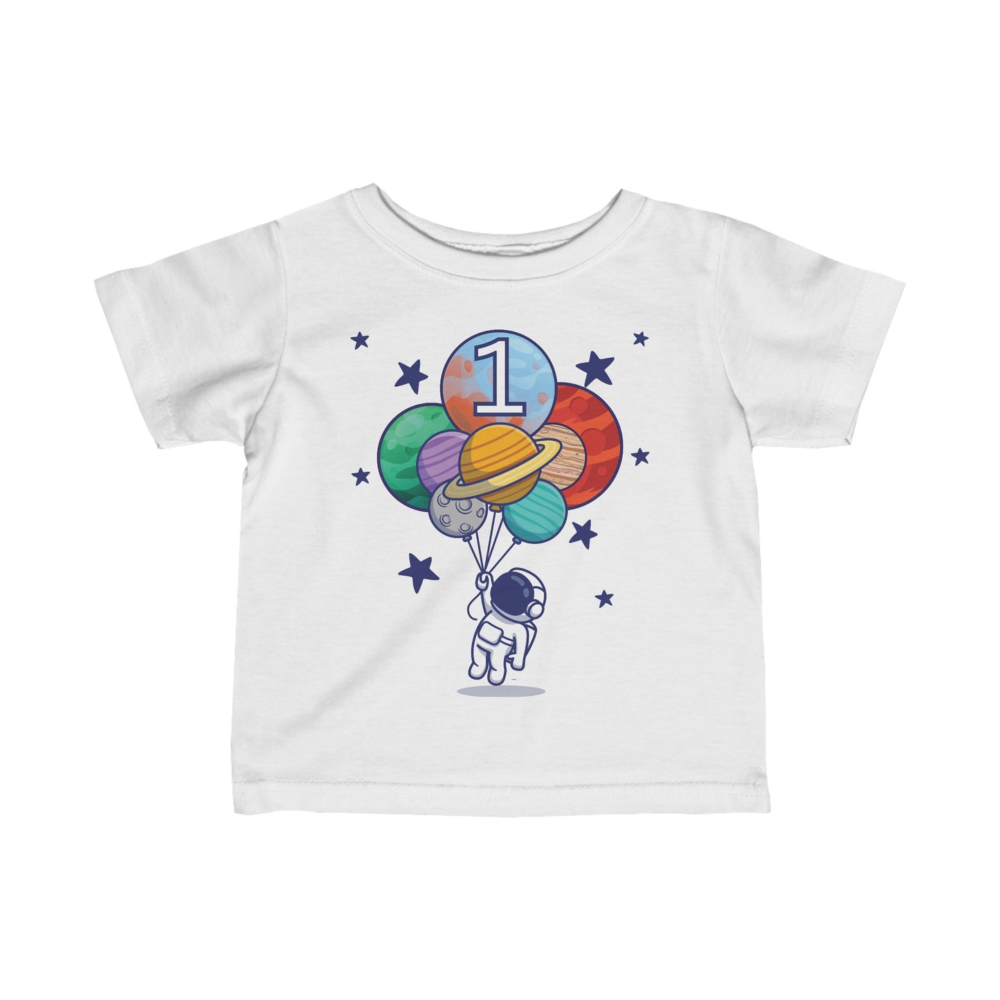 First Birthday Austronaut Outerspace T-Shirt | Infant T-Shirt