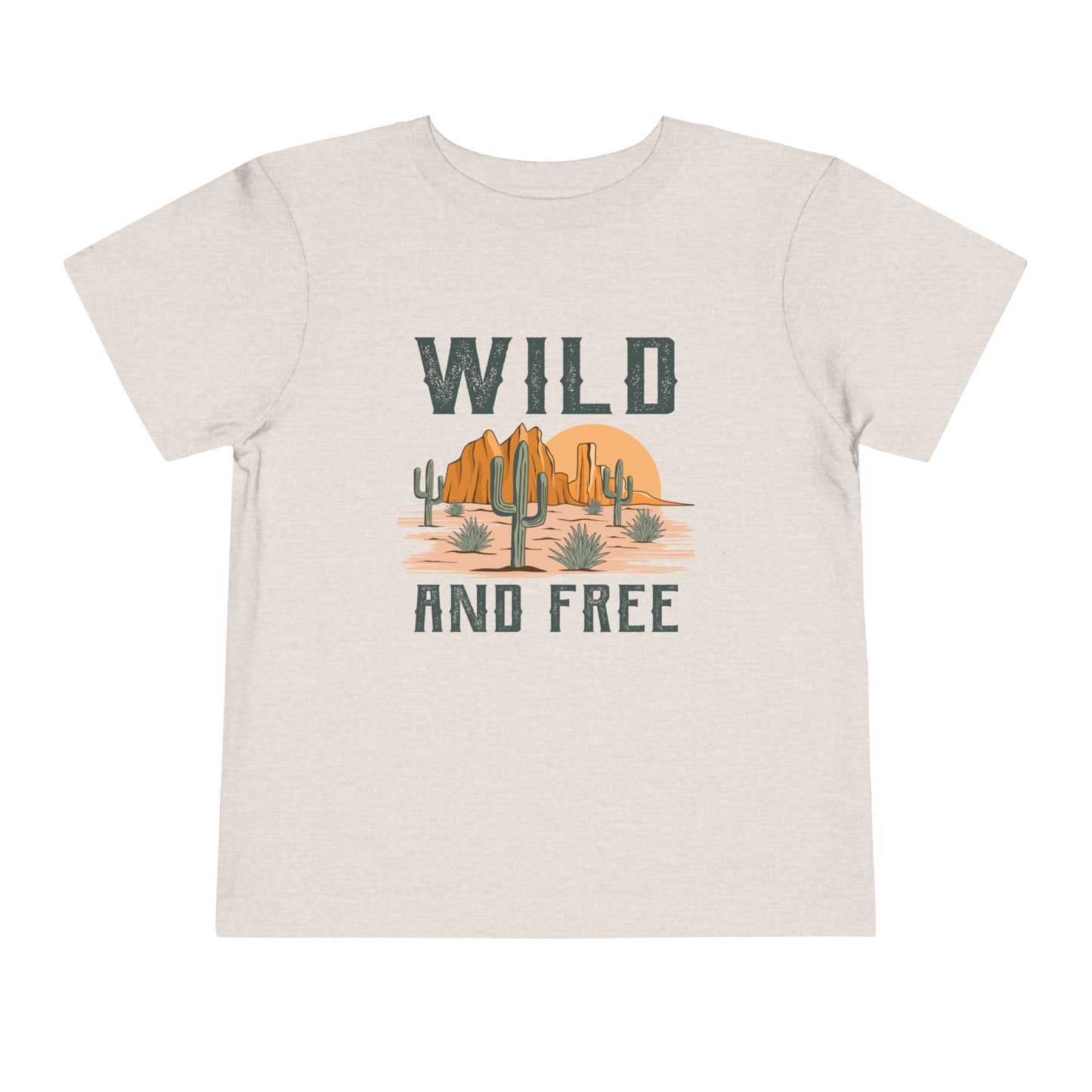 Wild and Free Toddler T-Shirt | Retro Western Toddler Tee