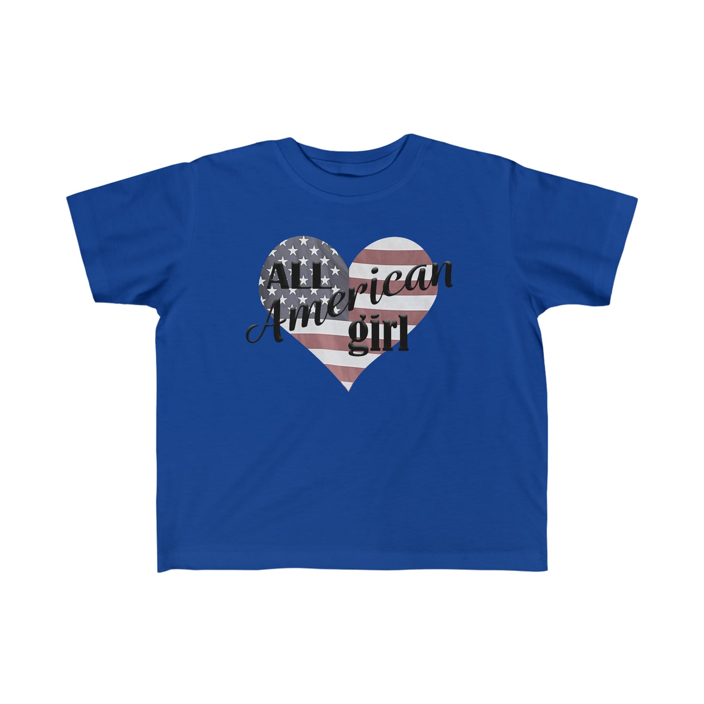 "All American Girl" Fine Jersey Toddler Tee