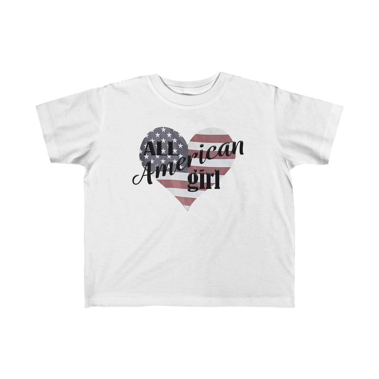"All American Girl" Fine Jersey Toddler Tee