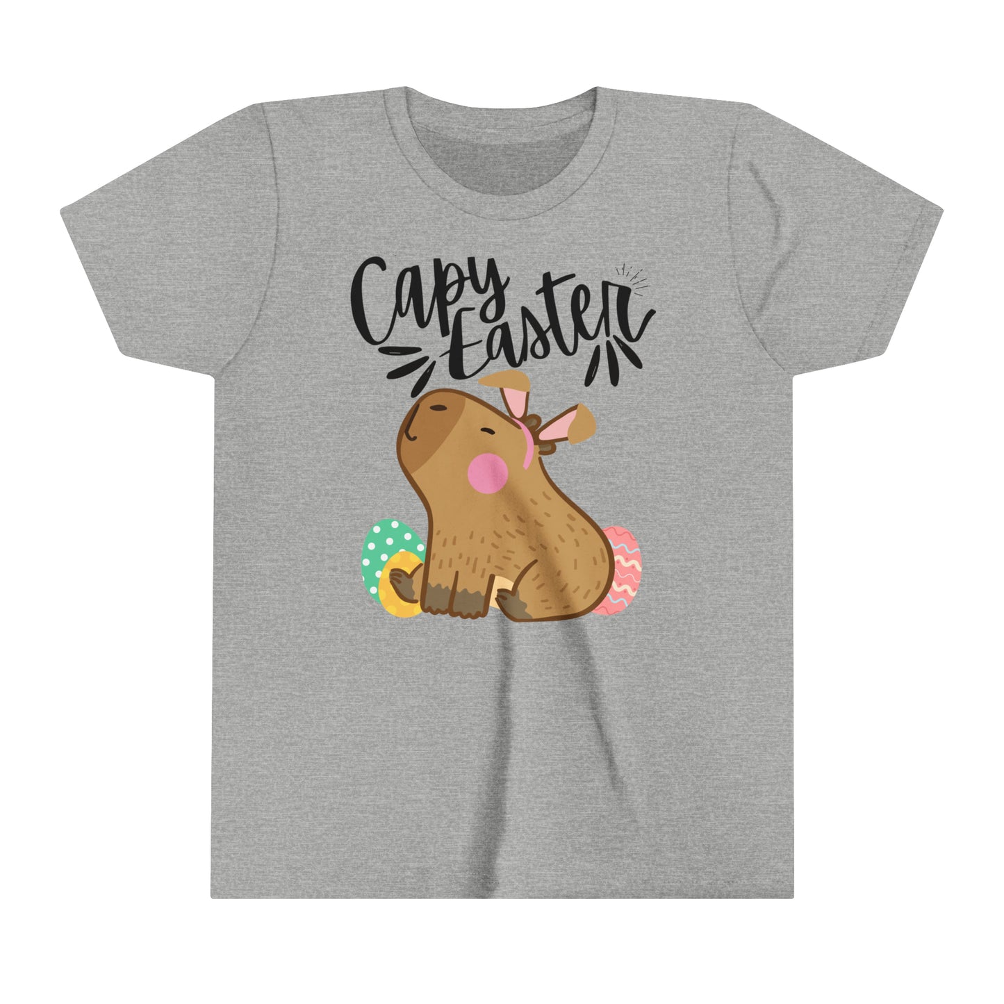 Capy Easter T-Shirt | Capybara Easter Tee for Youth