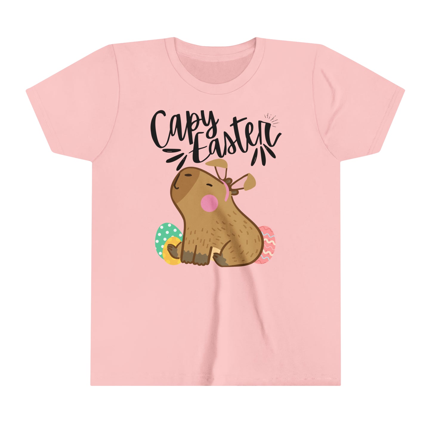 Capy Easter T-Shirt | Capybara Easter Tee for Youth