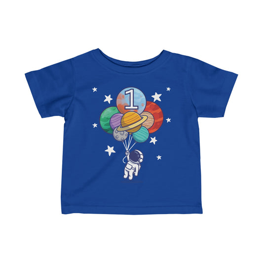 First Birthday Austronaut Outerspace T-Shirt | Infant T-Shirt
