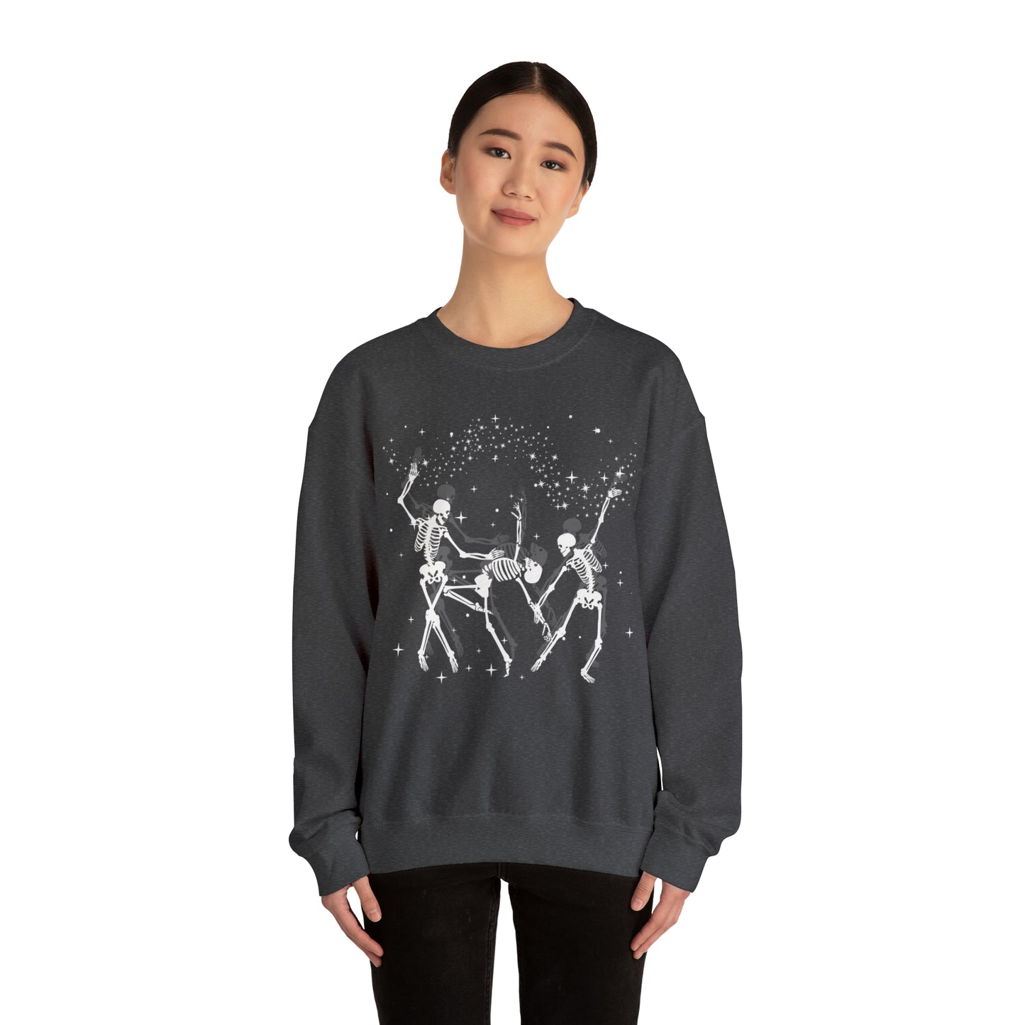 Adult "Dancing Skeletons" Unisex Crewneck Sweatshirt