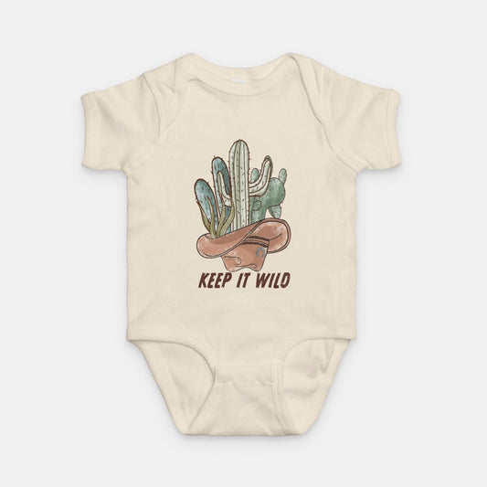 Keep It Wild | Baby Bodysuit | Retro Western Baby