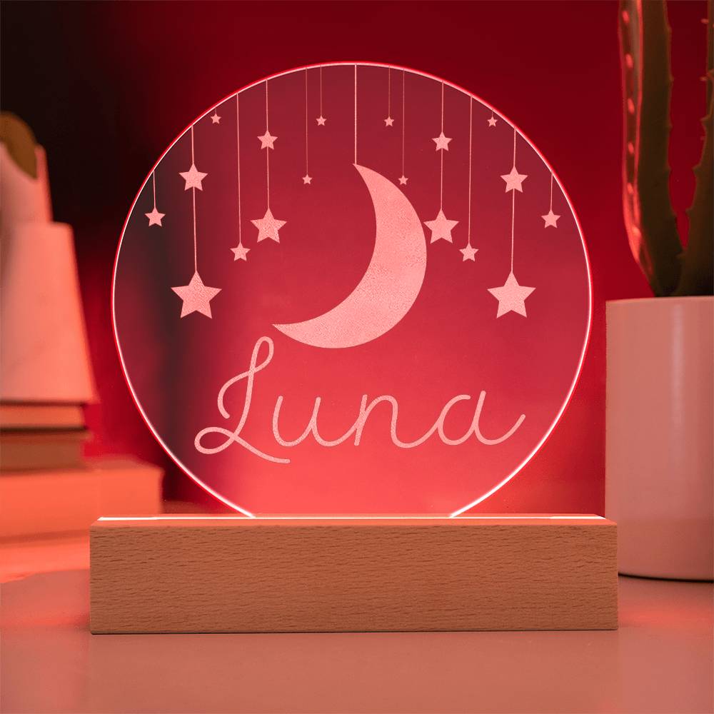 Hang the Moon and Stars | Customized Name Night Light