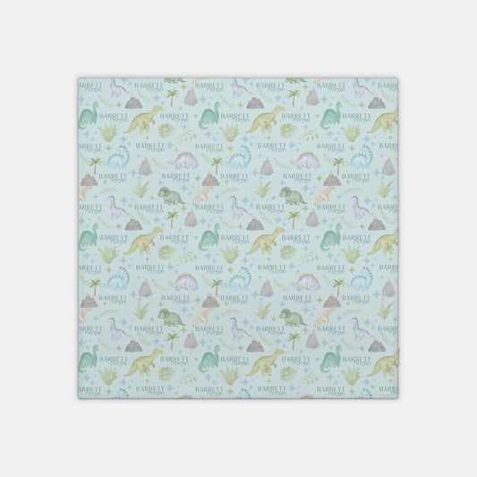 Swaddle Blanket with Personalization - Dinosaur Nursery - 42" x 42"