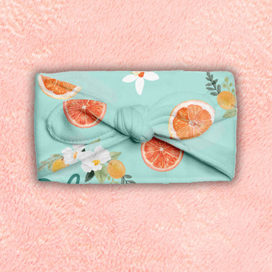 Baby Headband - Oranges - Orange Blossoms