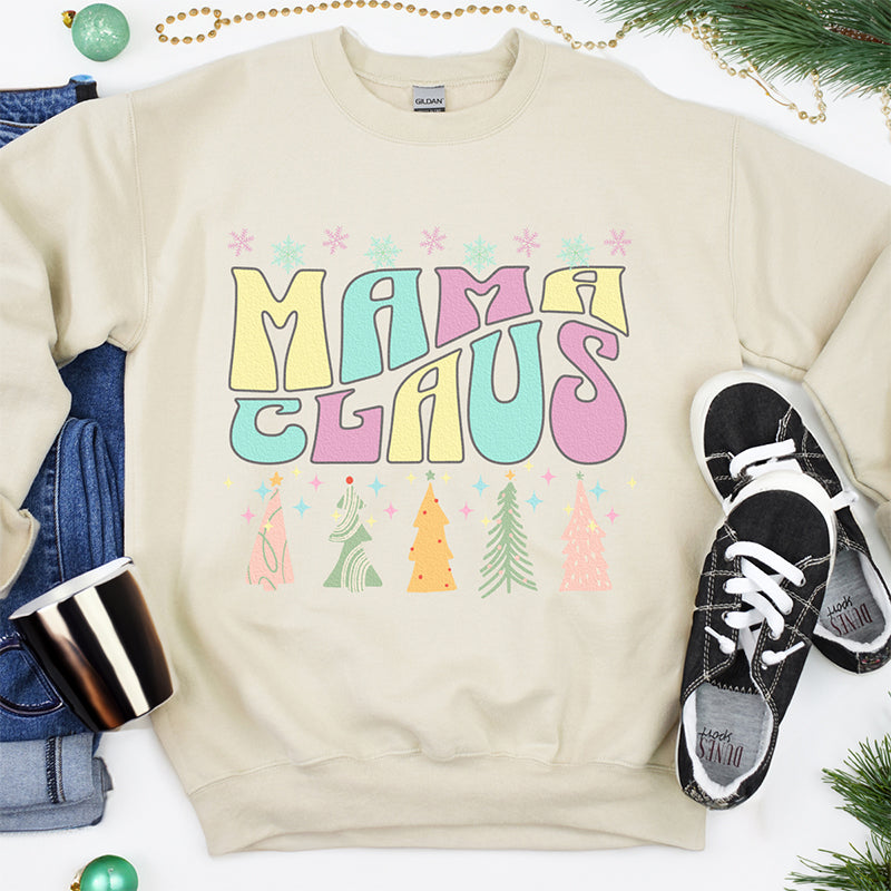 Adult "Mama Claus" Unisex Crewneck Sweatshirt