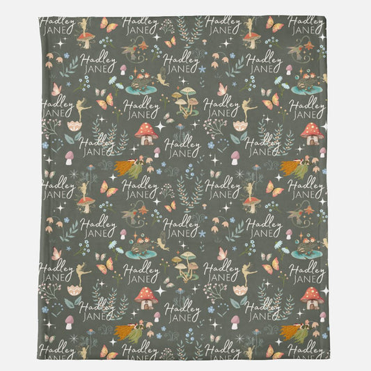 Woodland Fairy - Minky Blanket - 50" x 60"