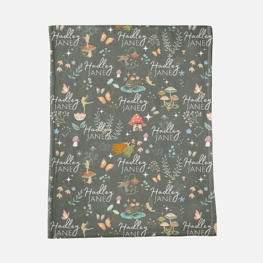 Woodland Fairy - Minky Blanket - 30" x 40
