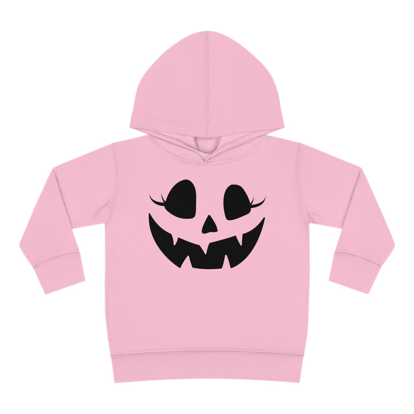 Girly Pumpkin | Toddler Pullover Fleece Hoodie for Halloween