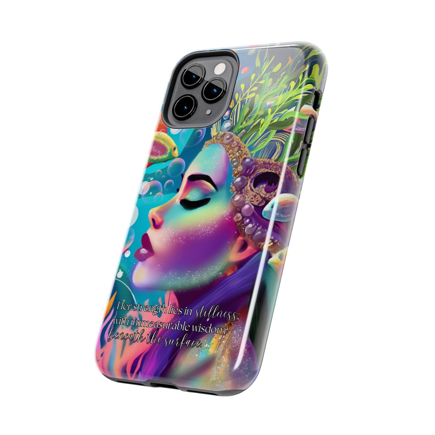 Anime iPhone Case | Water Goddess Original Art | iPhone X, iPhone 11, iPhone 12, iPhone 13, iPhone 14