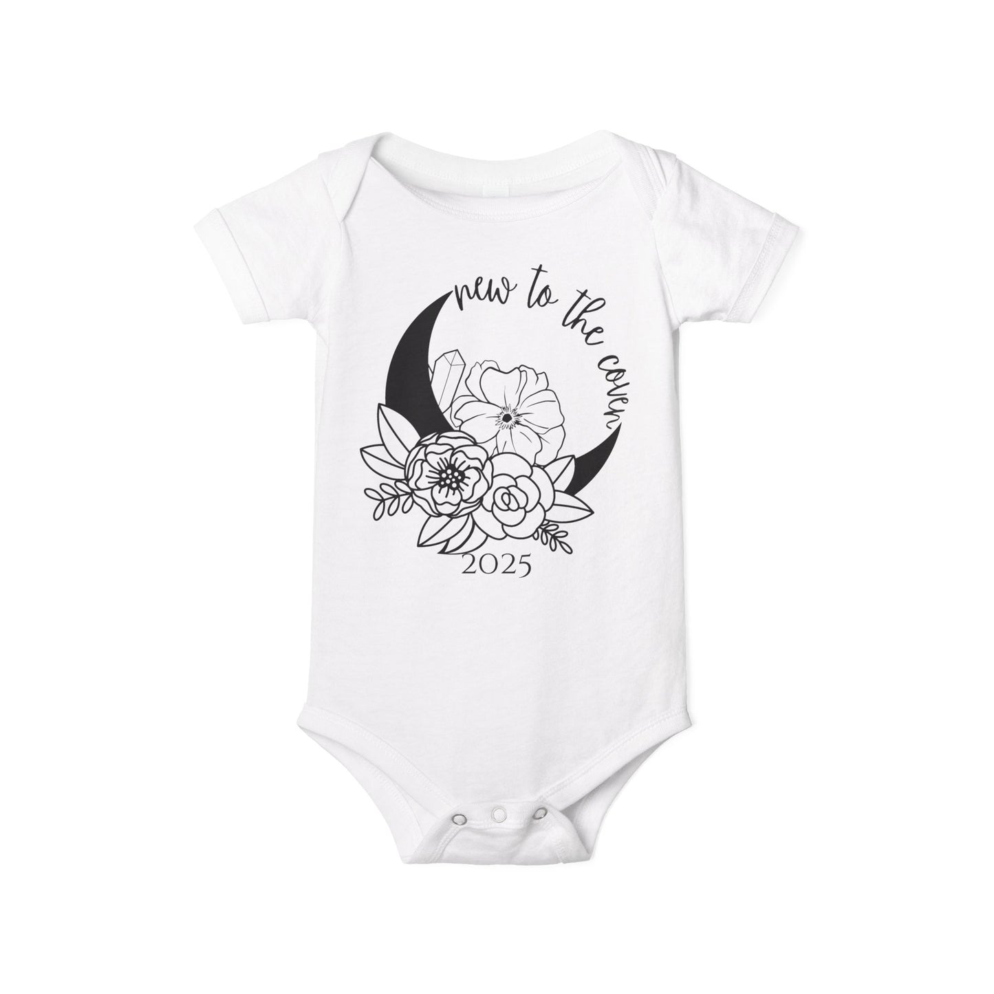 New to the Coven Baby Bodysuit, Goth Baby Clothes, Goth Baby Stuff, Cute Funny Baby Clothes, Gothic Halloween Onesies