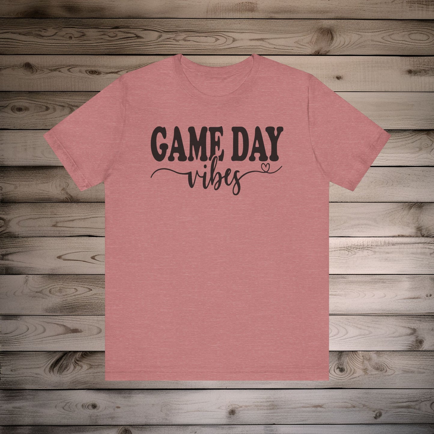 Game Day Vibes and Love - Unisex Jersey Lightweight Tee