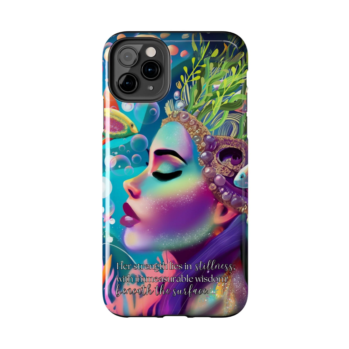 Anime iPhone Case | Water Goddess Original Art | iPhone X, iPhone 11, iPhone 12, iPhone 13, iPhone 14