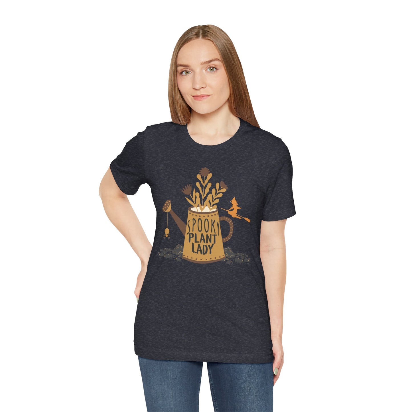 Adult "Spooky Plant Lady" - Plant Lover Unisex Jersey Short Sleeve Tee