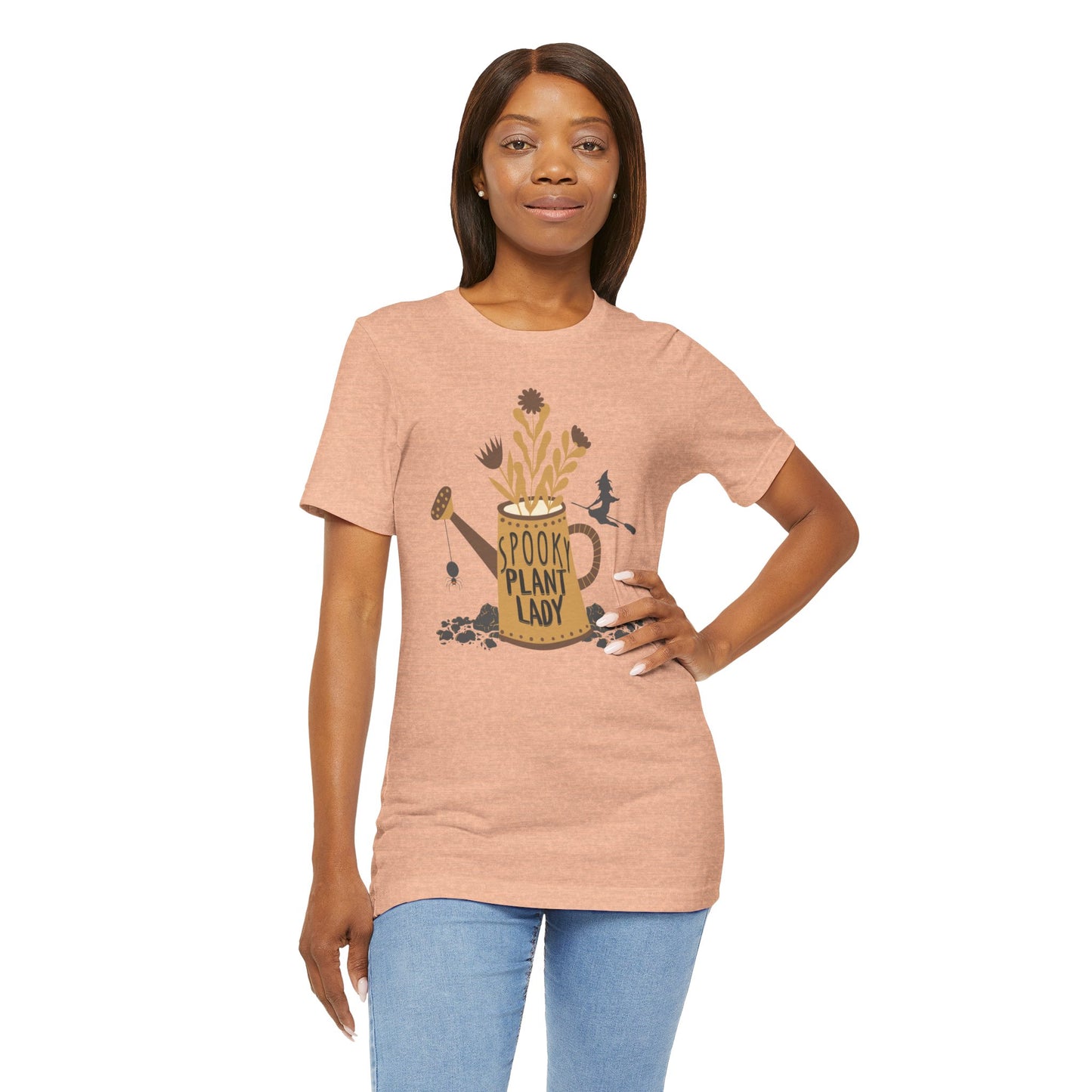 Adult "Spooky Plant Lady" - Plant Lover Unisex Jersey Short Sleeve Tee