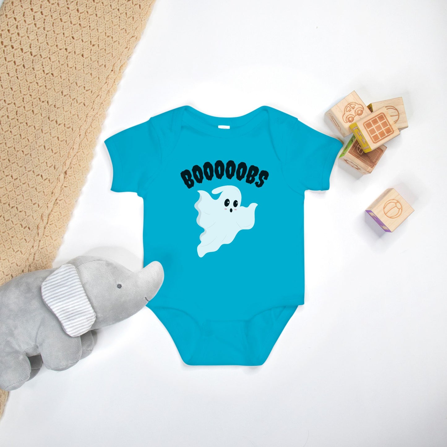 BOOBS Funny Breastfeeding Shirt for Newborn - Halloween Bodysuit for Baby