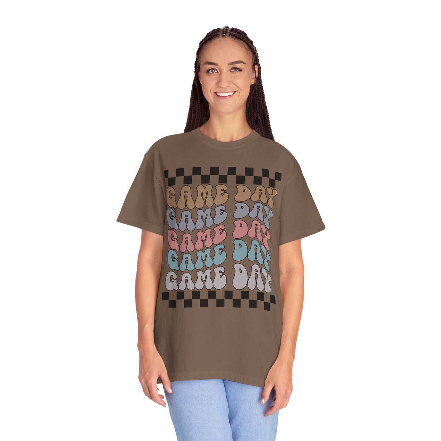 Game Day | Retro Checkers | Unisex Relaxed T-shirt