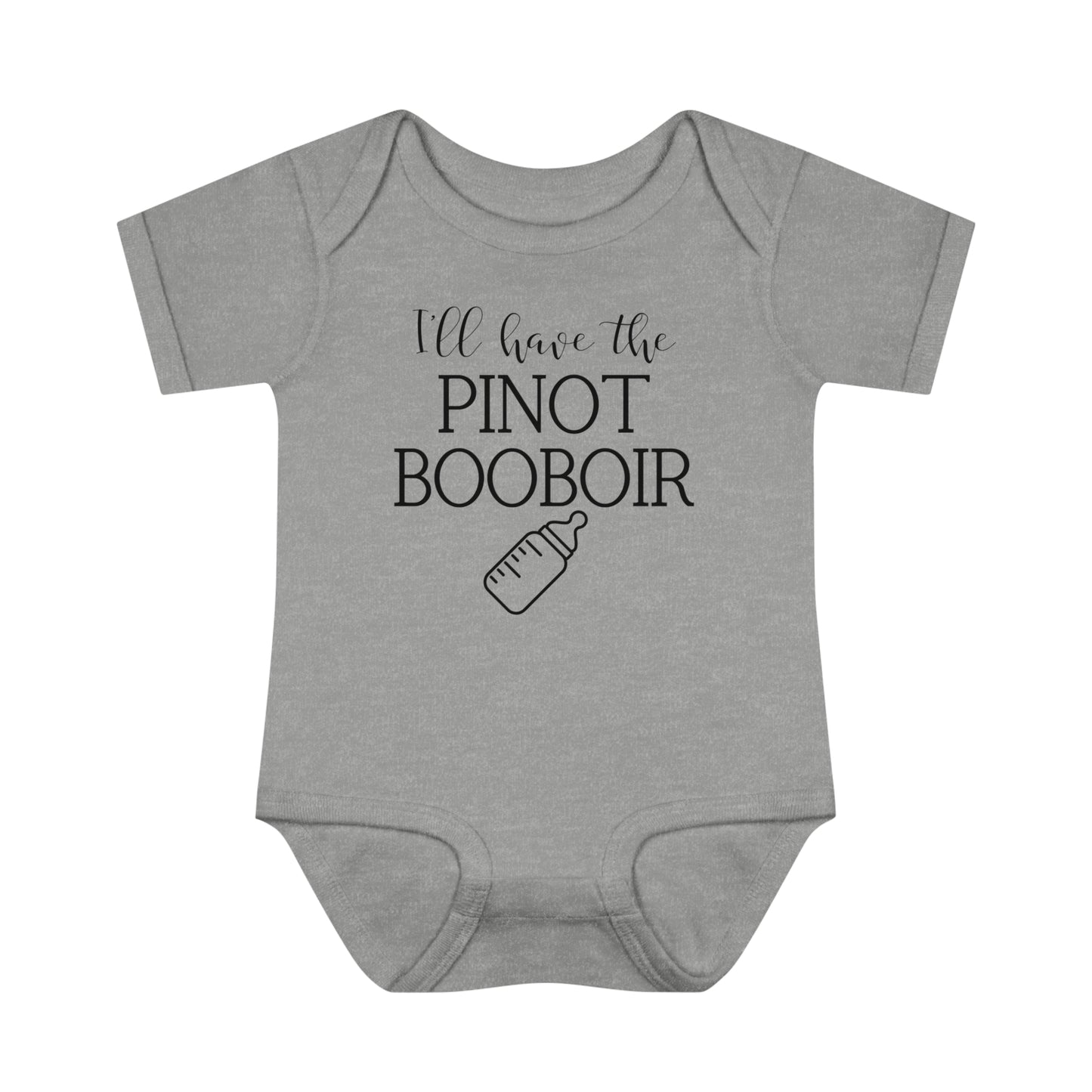 "I'll Have the Pinot Booboir" Bodysuit | Breastfeeding Baby Shirt | Funny Breastfeeding Onesie