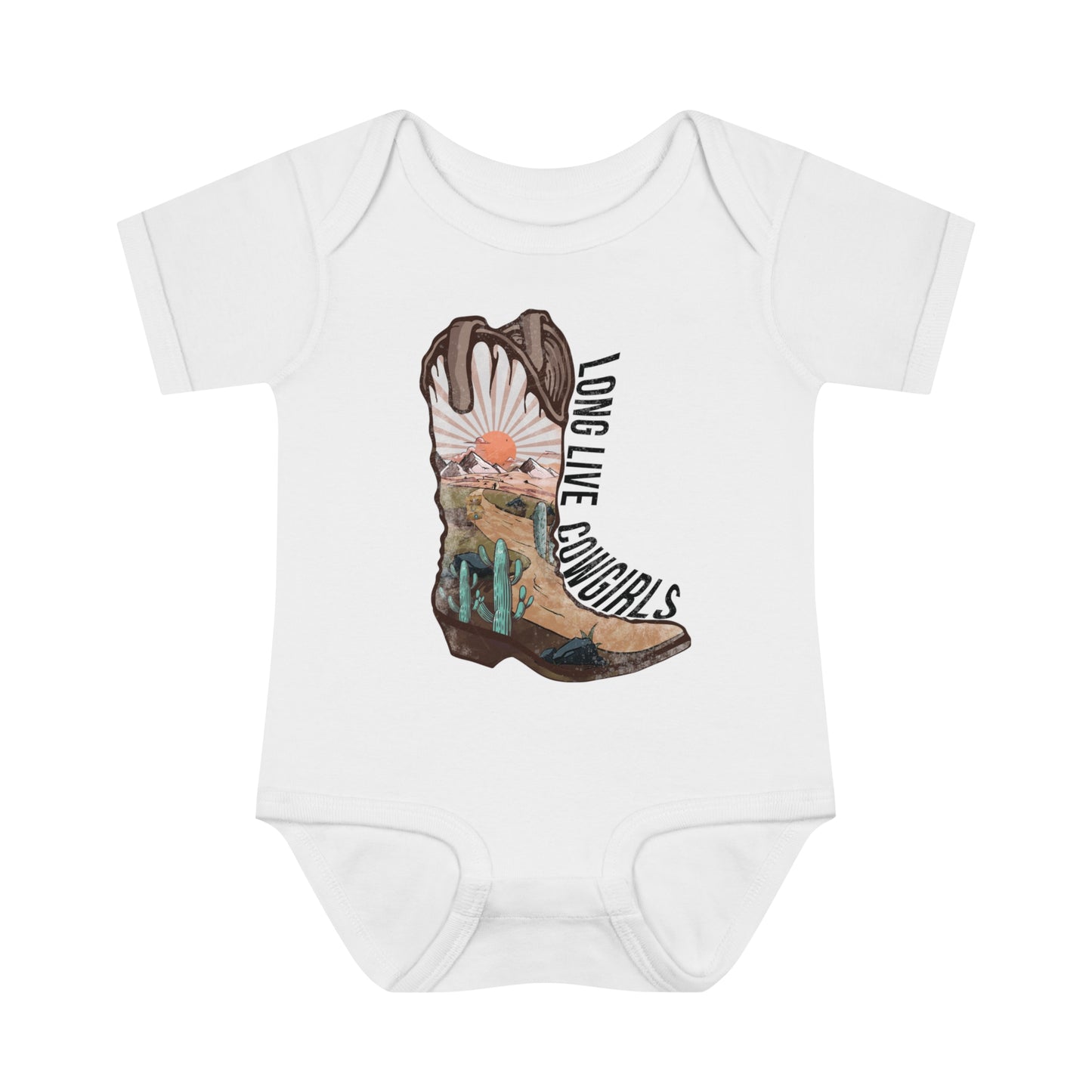 Long Live Cowgirls | Baby Bodysuit | Retro Western Baby