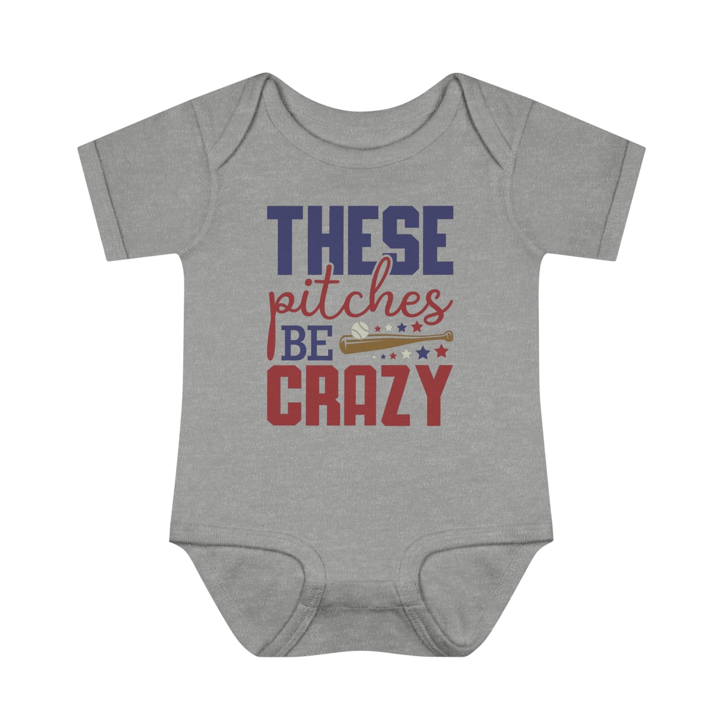 These Pitches Be Crazy Bodysuit | Baseball Baby Outfit