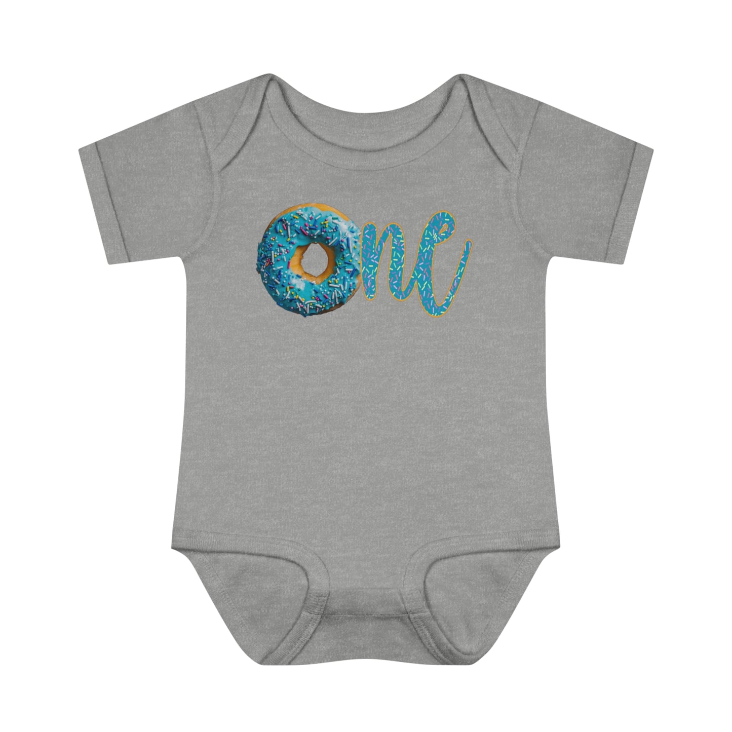 First Birthday Onesie - Blue Donut