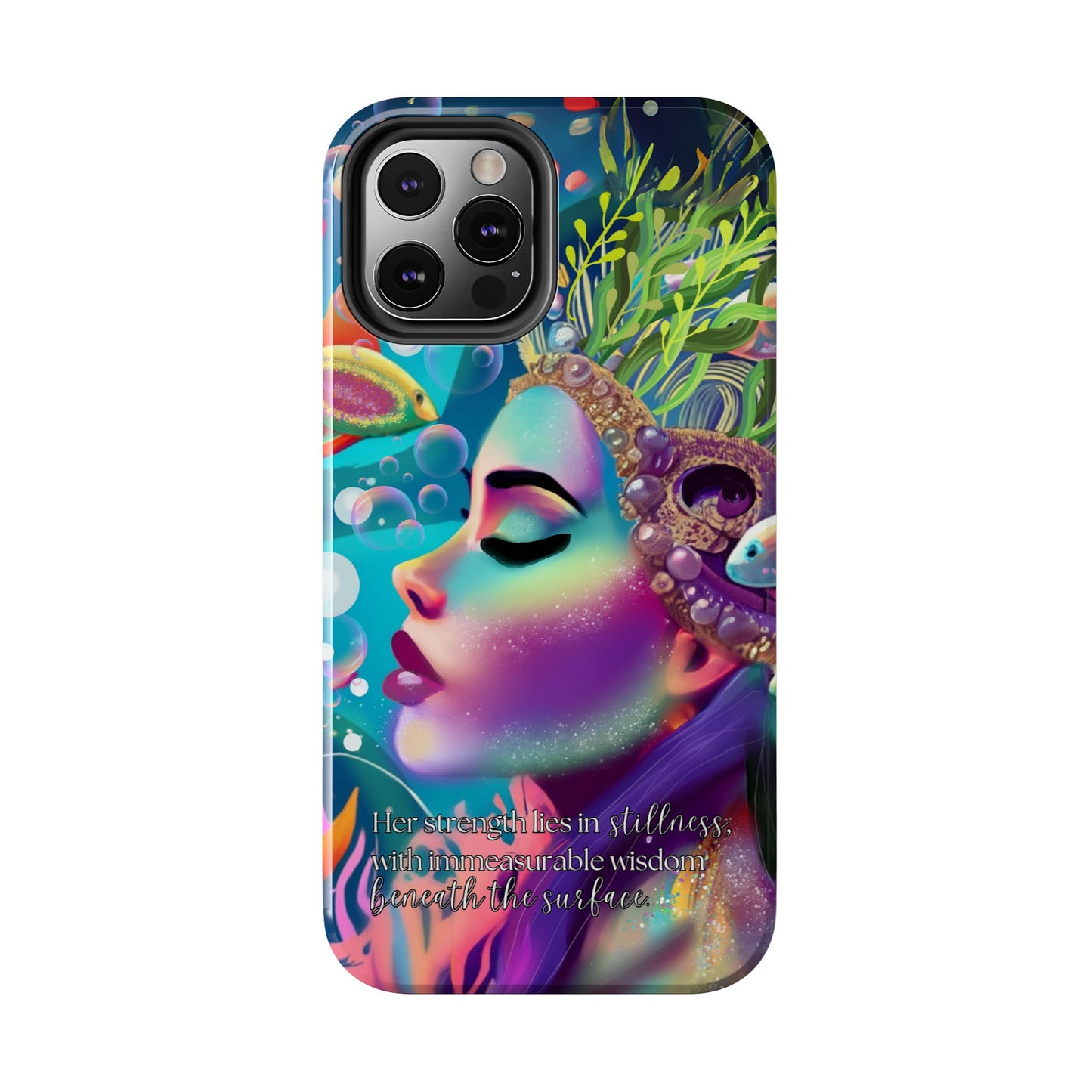 Anime iPhone Case | Water Goddess Original Art | iPhone X, iPhone 11, iPhone 12, iPhone 13, iPhone 14