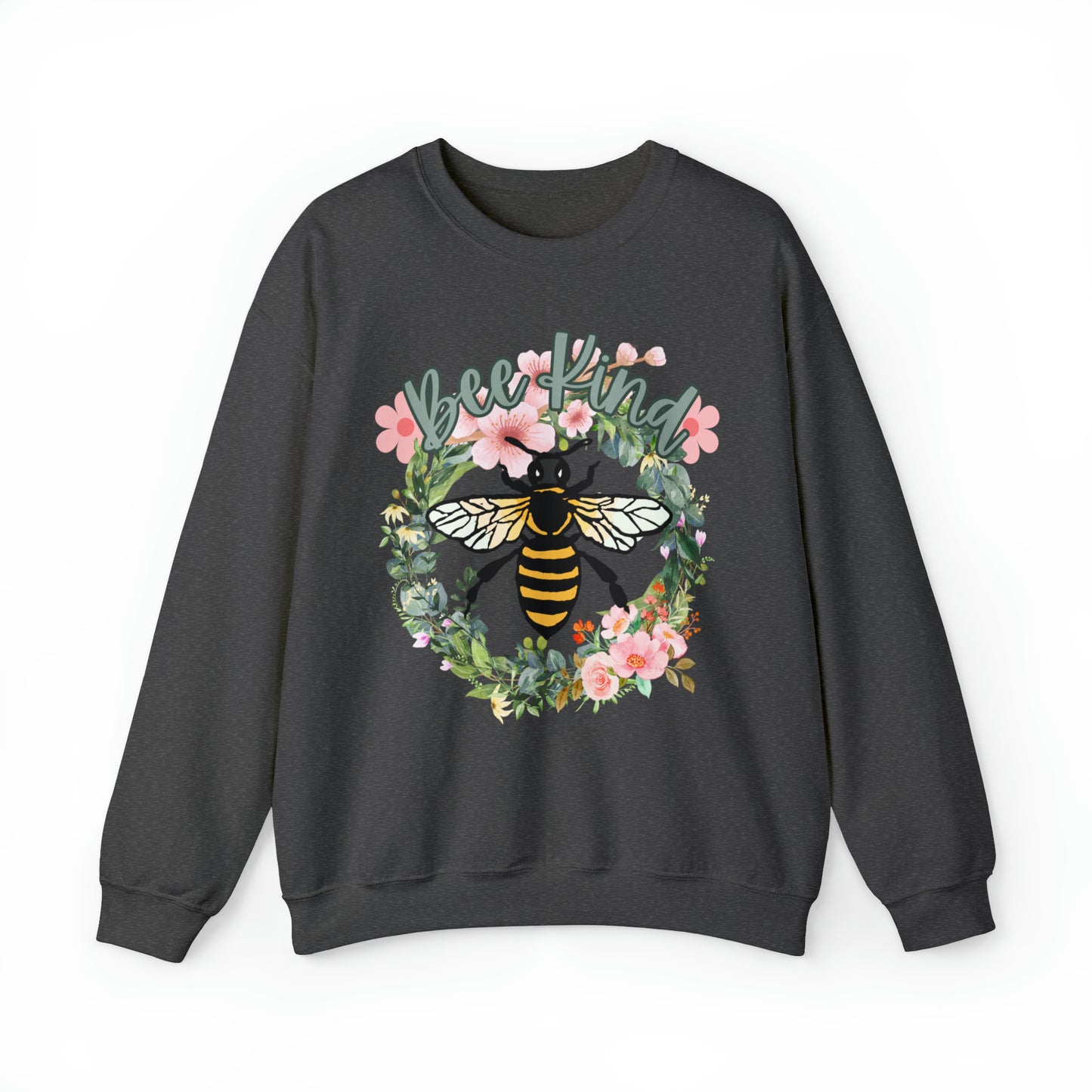 Adult "Bee Kind" Unisex Heavy Blend Crewneck Sweatshirt