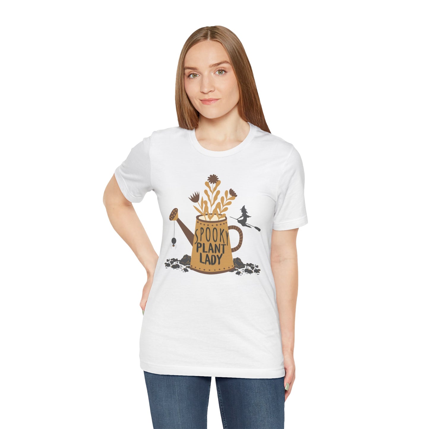 Adult "Spooky Plant Lady" - Plant Lover Unisex Jersey Short Sleeve Tee