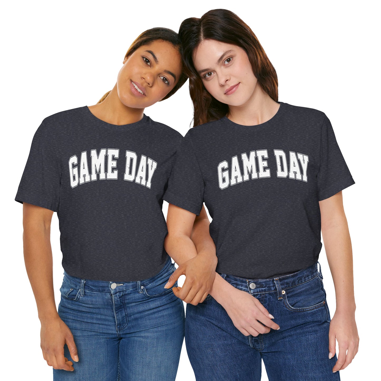 Game Day - Collegiate Font - Unisex Jersey Lightweight Tee